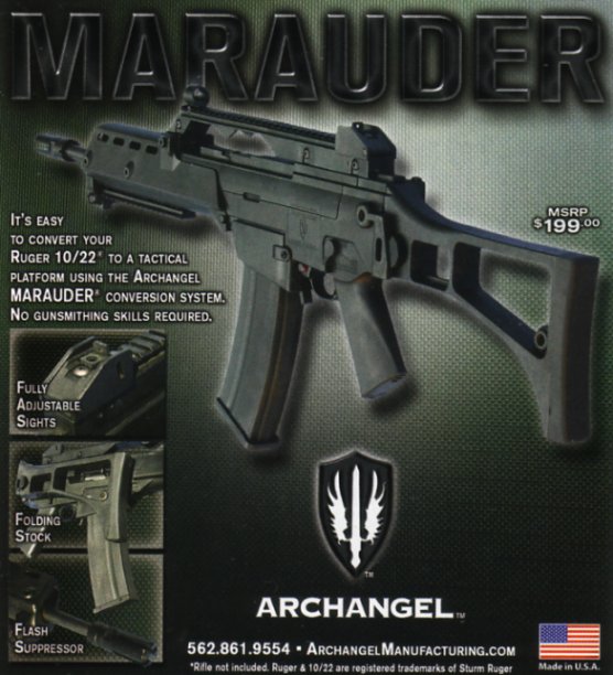 Archangel Marauder Ruger 10/22 G36 Folding Stock.